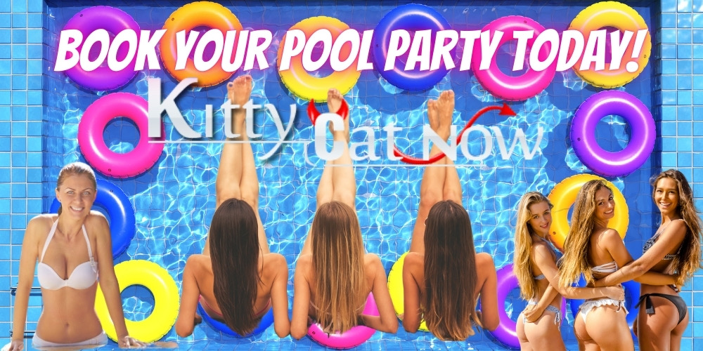 Book your pool party today -Kitty Cat Now Chicago